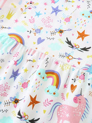 🌸 Animal Rainbow Baby Girl Western Style Dress – Modern Look, Ideal for Gifting, Photoshoots & Events