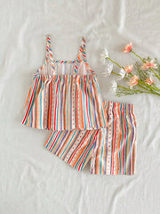 Ty Multiline Trendy Baby Girl Top & Shorts Combo