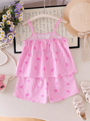 Ty Pink Trendy Baby Girl Top & Shorts Combo