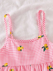 🌸Trendy Cherry Print Baby Girl Top & Shorts Combo