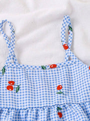 🌸Trendy Cherry Print Baby Girl Top & Shorts Combo