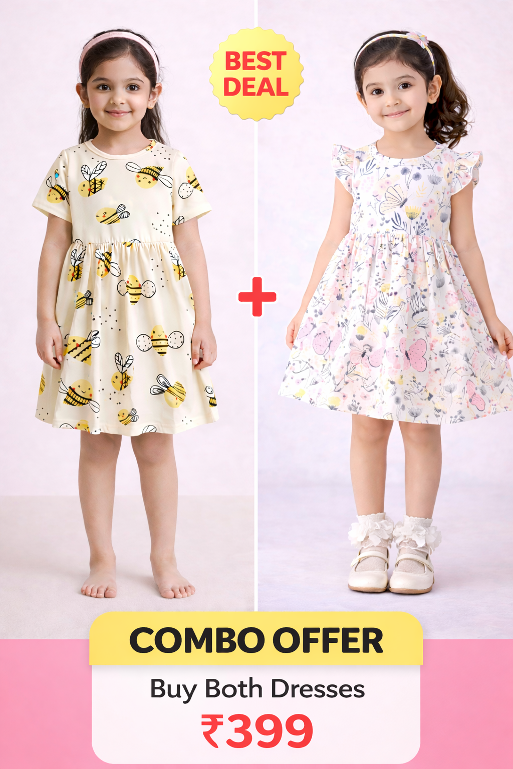 Baby Girl Soft Fabric Printed Dress