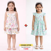🌸 Special Baby Girl Unicorn & butterfly Frock Set | Soft & Comfortable Cotton |