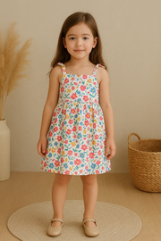 🌸Floral Flower Stylish Comfortable Frock for Blossom Girl